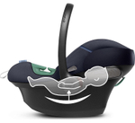 Коляска 3 в 1 Cybex Priam IV Chrome Brown complete и автокресло Aton S2 i-Size Ocean Blue Leaf Green