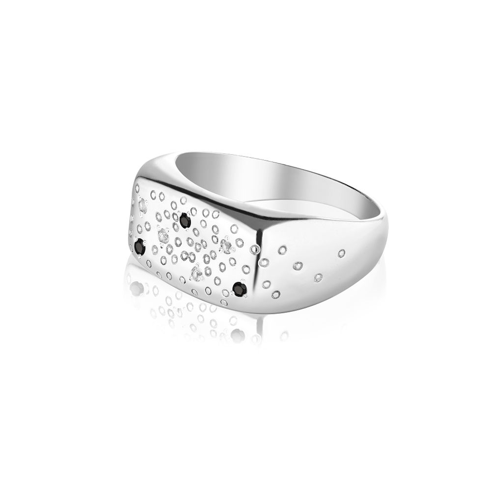 Кольцо 7 Crystals с топазом и шпинелью