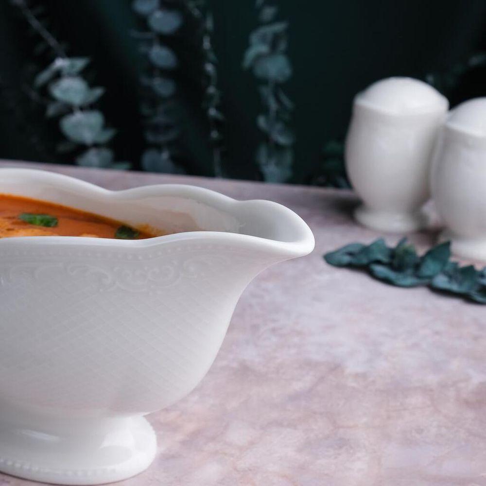 Соусник 350 мл 18,8*7,8 см h8,1 см с ручкой фарфор Aristocrat Noble [1]