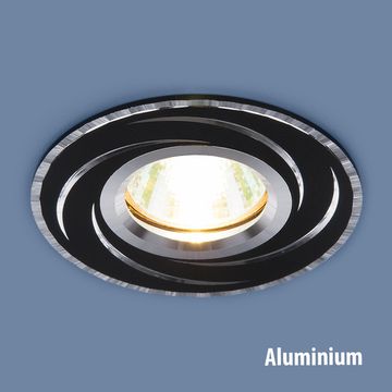 Алюминиевый точечный светильник 2002 MR16 BK/SL чёрный/серебро Elektrostandard