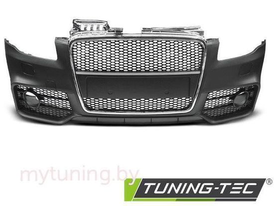 Передний бампер RS STYLE CHROME BLACK для Audi A4 B7