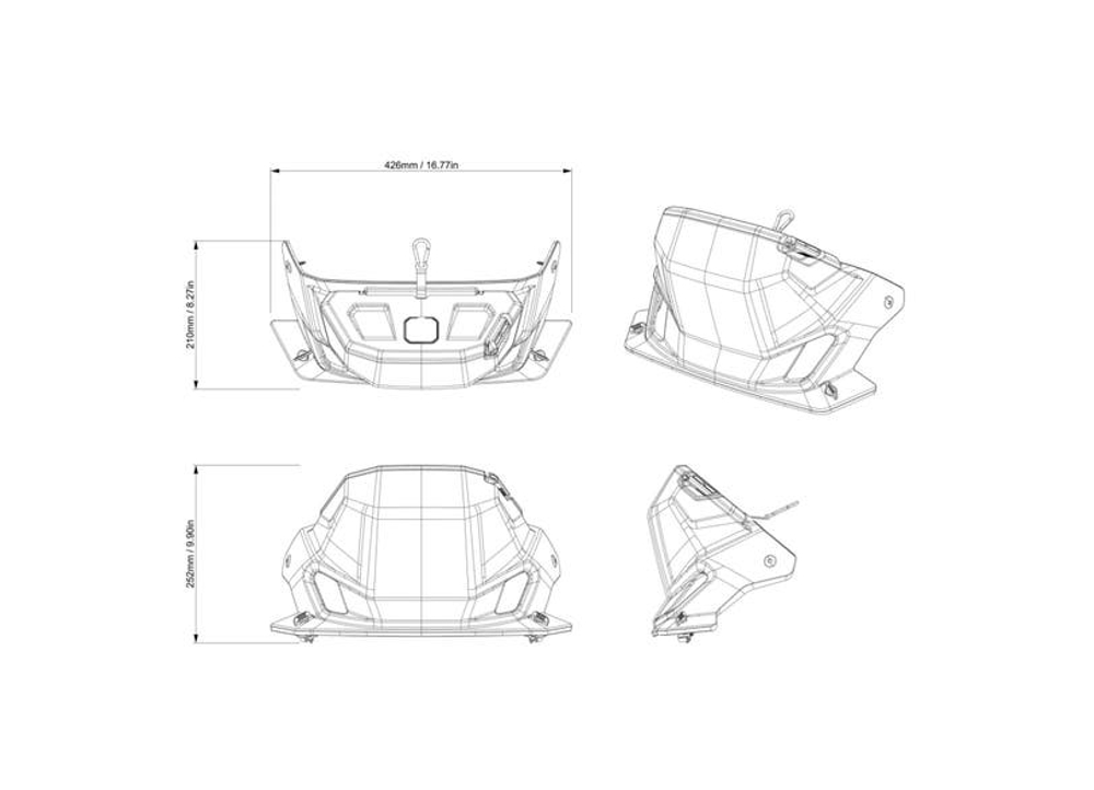 Удлинитель консоли Console Extension BRP Outlander G3