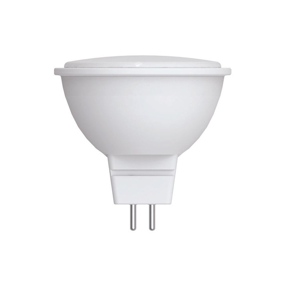 LED-JCDR-5W/3000K/GU5.3/FR/SLS Лампа светодиодная. Форма «JCDR», матовая. Теплый белый свет (3000K). ТМ Volpe