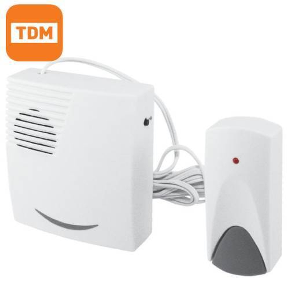 Звонок проводной на бат. 3ПБ-11/1-25м IP30Ю 2х1,5ВАА TDM SQ1901-0014