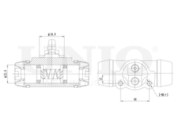 Цилиндр тормозной колесный UNIO BRC-20582