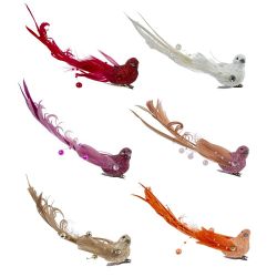 GAEM Изделие декоративное "Птичка", L16 W8 H5 см, 6в.