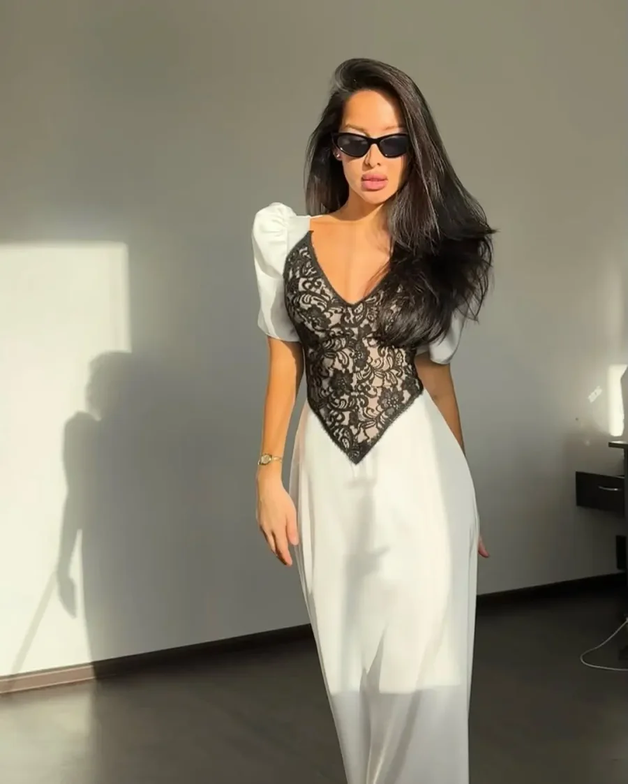 Платье "Who is she", белый