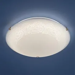 7602/BL SNOK SN 000 Светильник стекло/белое/золото LED 24Вт 4000K D300 IP20 AMMONITE