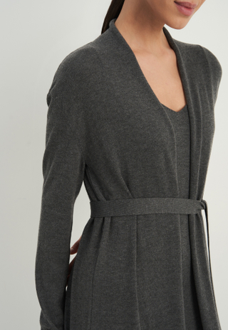 Кардиган NARINA, серый меланж