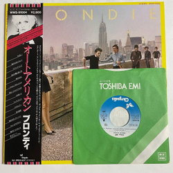 Винтажная виниловая пластинка LP Blondie AutoAmerican (Japan 1980) (Obi) 7 дюймовка в комплекте (Call Me)