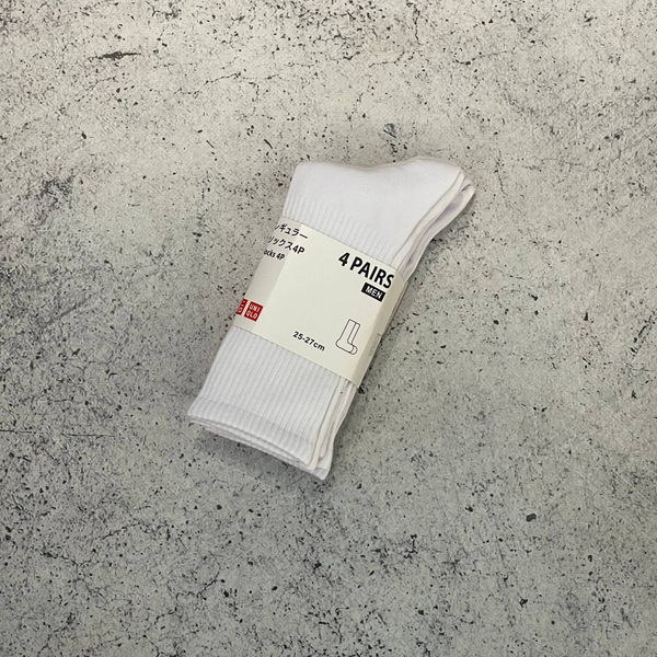 Носки Uniqlo 4 Pack white