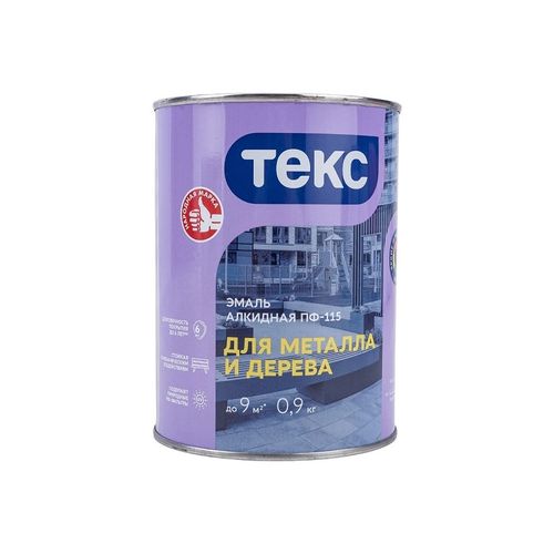 Эмаль алкидная ПФ-115 Оптимум ТЕКС белая глянцевая 0,9 кг