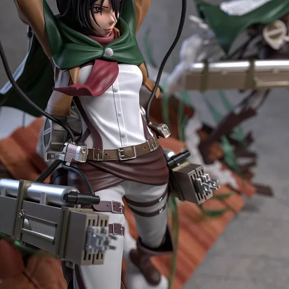 Mikasa on the roof - Attack on Titan