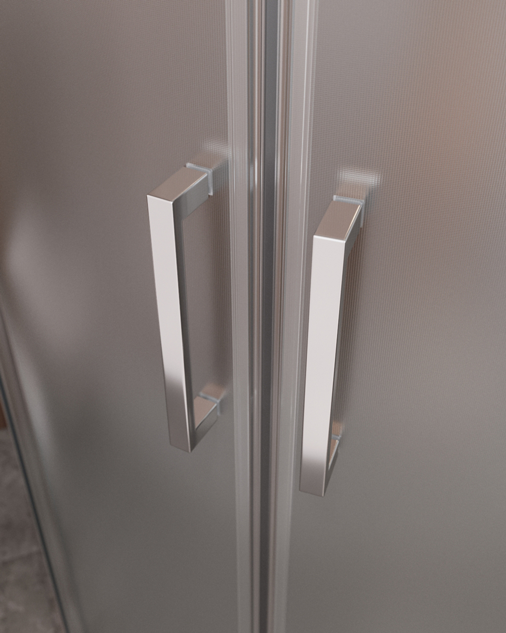 Душевой уголок Cezares MOLVENO-R-22-80+30-P-Cr, 110х110х195, профиль хром, стекло Punto матовое