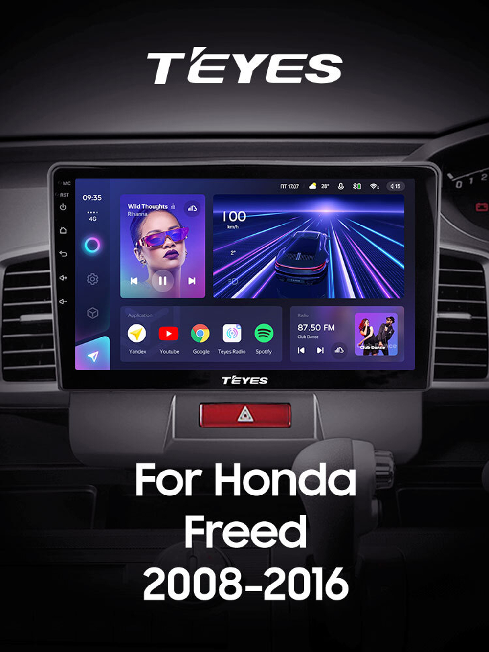 Teyes CC3 10.2" для Honda Freed 1 2008-2016  (прав)