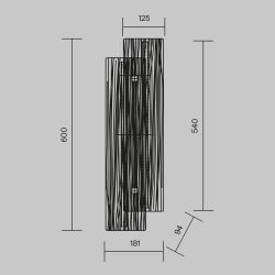 Светильник настенный светодиодный Maytoni   MOD439WL-L10BSK
