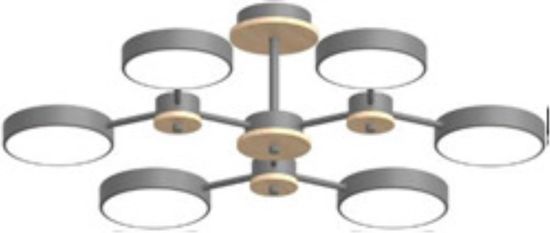 Потолочный cветильник LED4U L3216-730 GR