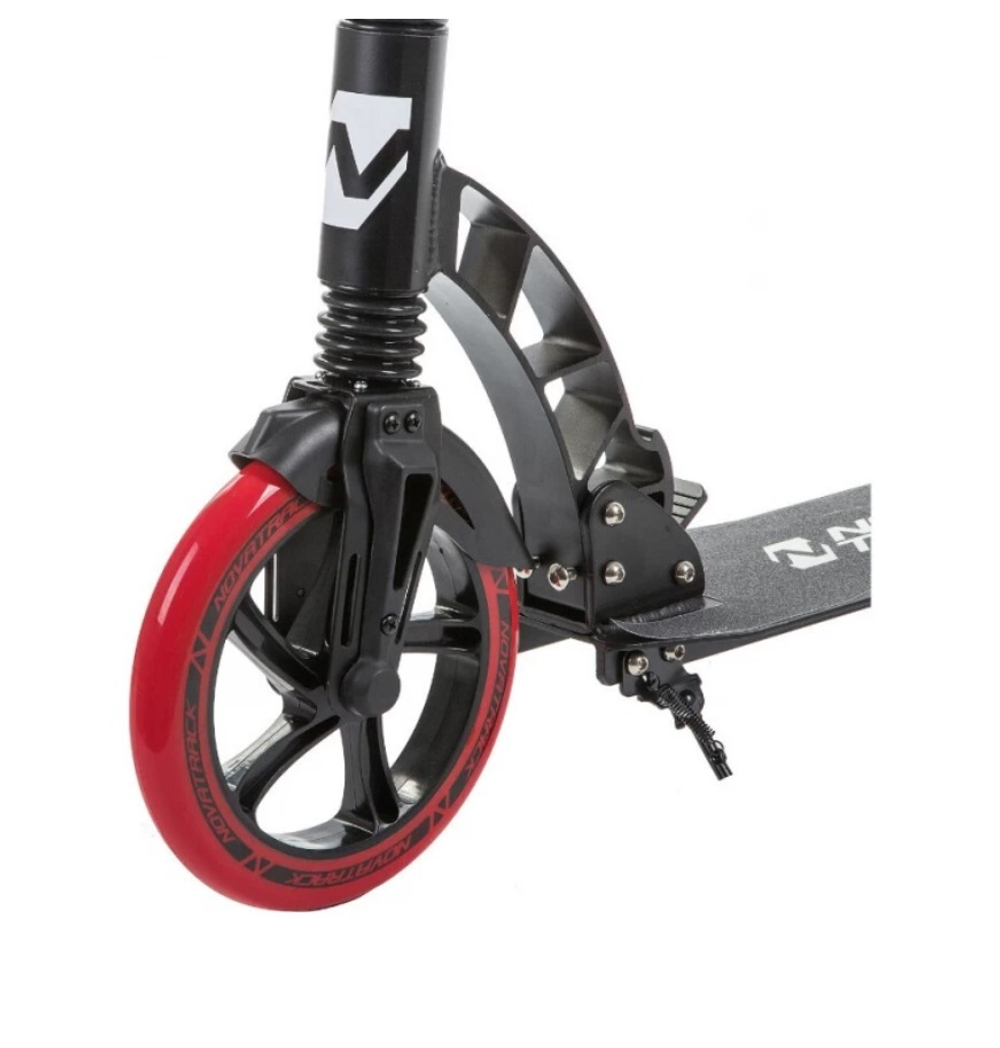 Самокат для детей  NOVATRACK DEFT, 230/200 мм, с фиксатором склад. рукоятей, черный