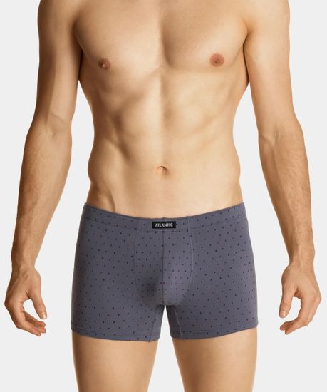 Трусы мужские боксеры (3шт), Atlantic 3MH-025, серый + темно-синий + голубой