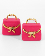 Бархатистый футляр сумочка для романтического подарка