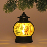 Сувенир с подсветкой «Лампа - Дедушка Мороз» 7*4*13 см, Чёрный