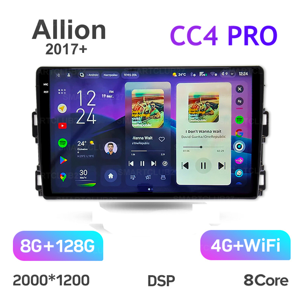 Teyes CC4 Pro 10,2" для Toyota Allion 2017+