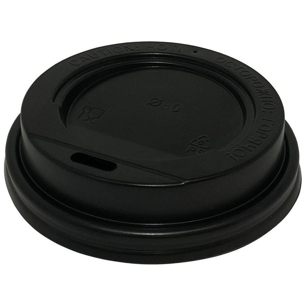 Крышка пластик. d=80 черная без клапана 100шт/1000