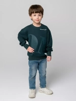 Свитшот для мальчика спортивный зеленый