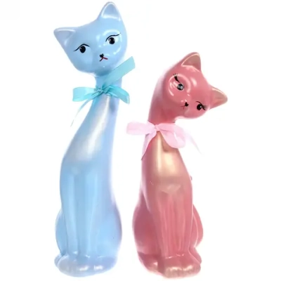 Статуэтка из гипса «Кошки-пара»