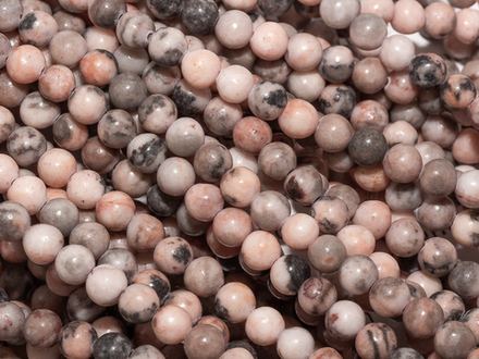 Нить бусин из розовой яшмы 6,5мм