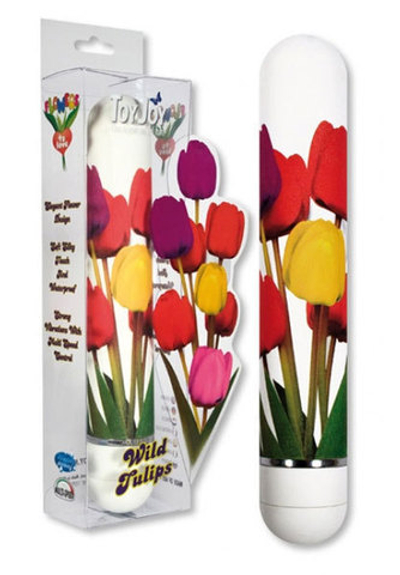 Коллекционный вибратор с тюльпанами