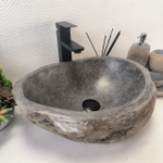 Раковина из речного камня RS-63676 (46*36*16) 0122