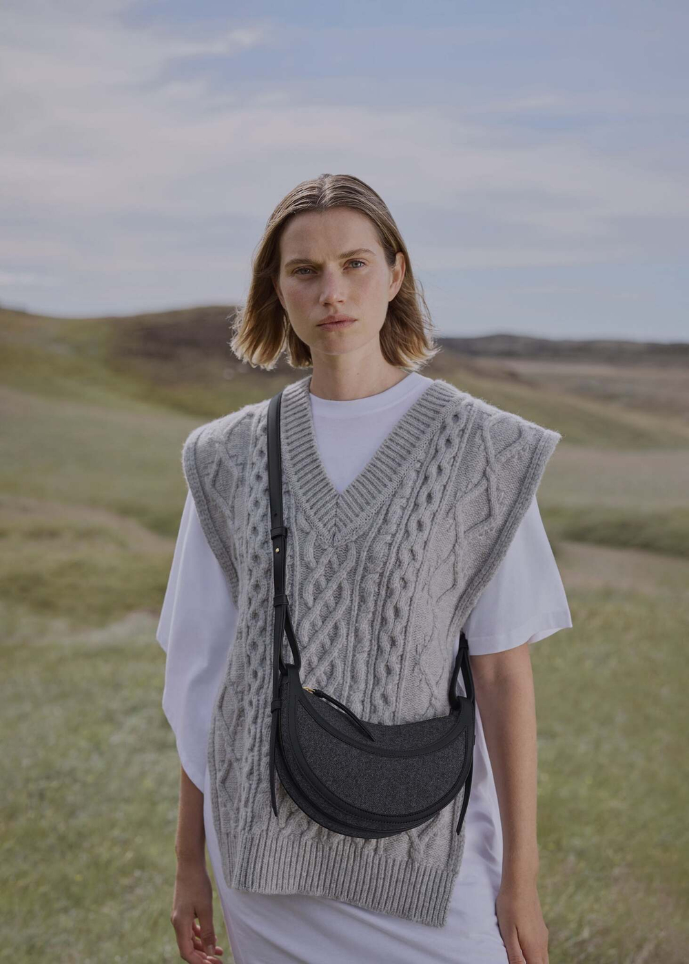 Сумка Polene Numero Dix EDITION DUO BLACK CANVAS