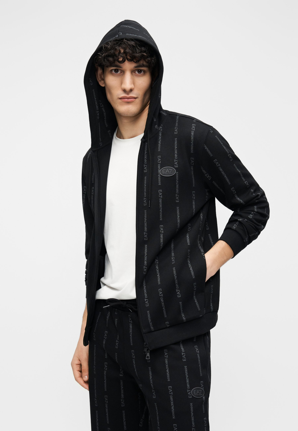 EA7 Emporio Armani UNISEX - Толстовка на молнии - Чёрный
