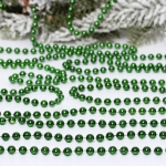 Бусы на елку 2,7м «Шарик» d-6мм, изумруд (pvc коробка)