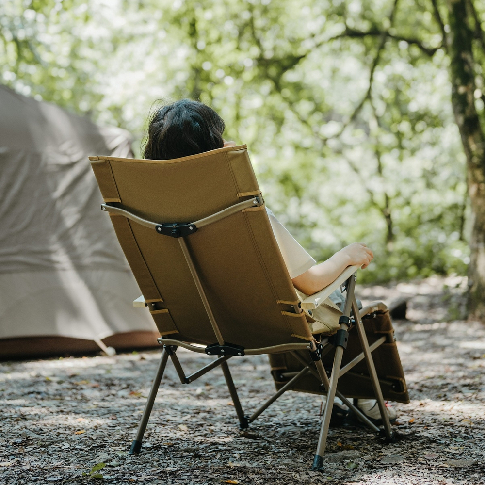 Кресло туристическое Naturehike Nightfall T08 складное, до 110 кг, коричневое