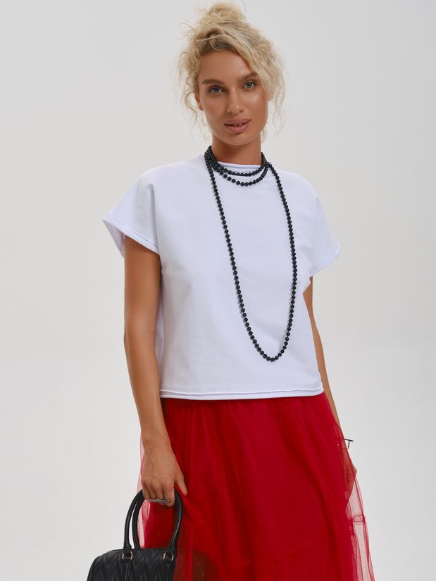 Футболка жилетка, белая