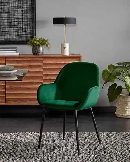 Стул Konna зеленый велюр | Купить в Hallberg.ru