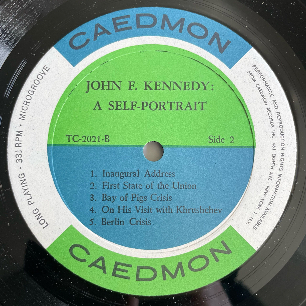 Винтажная виниловая пластинка LP Джон Ф. Кеннеди, John F. Kennedy, John F. Kennedy, A Self Portrait (The Gallant Warrior Of The Thousand Days) (США 1964)