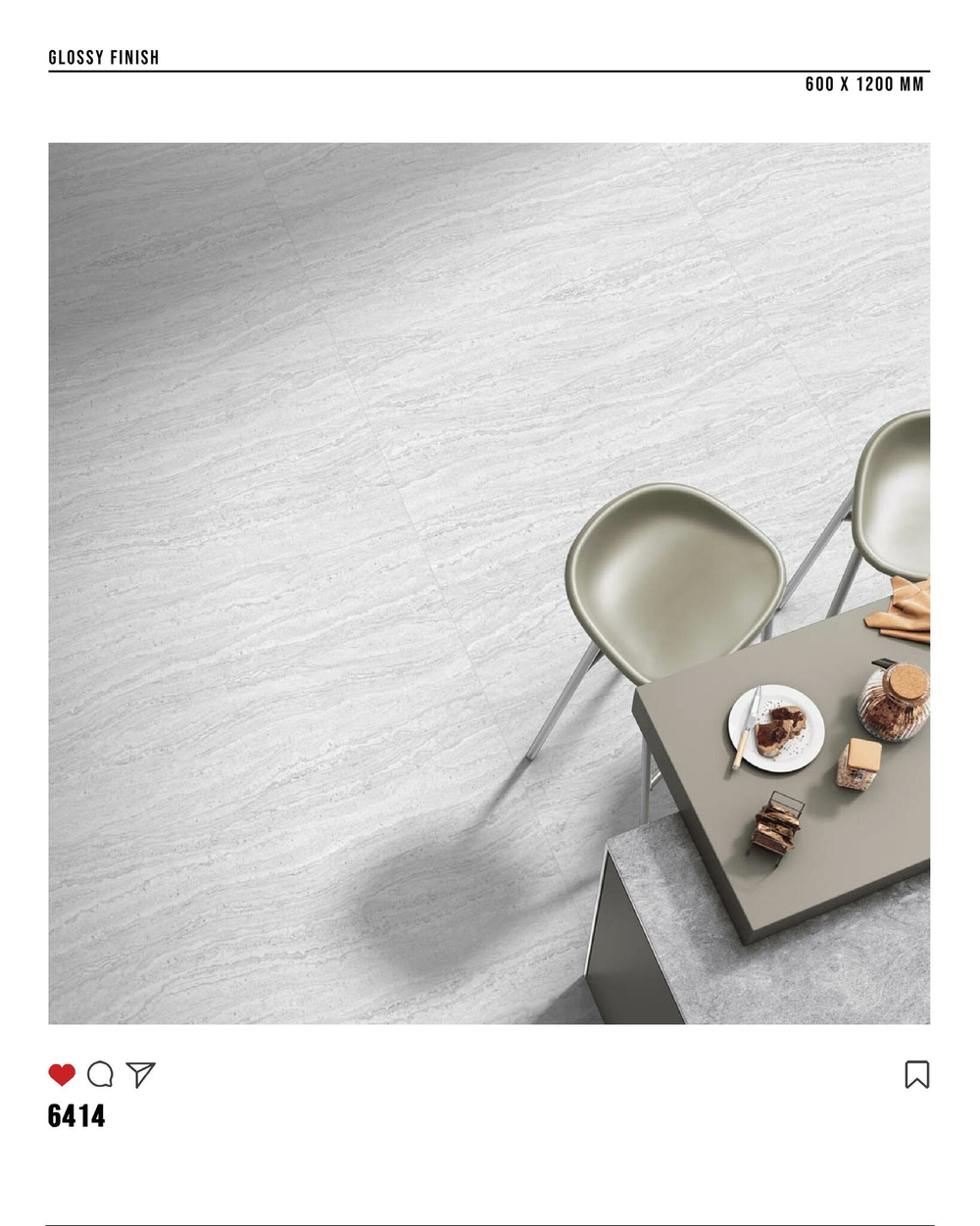 Керамогранит glossy №5, 60х120, 6414