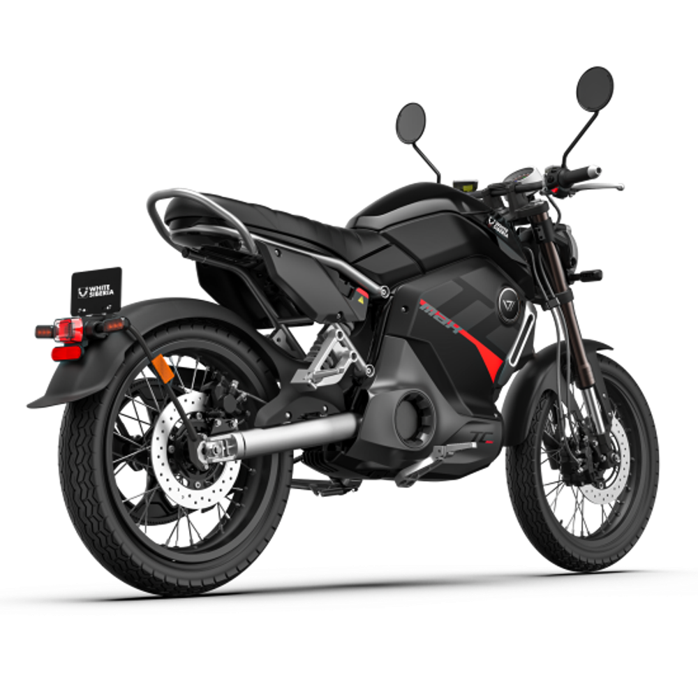 Электромотоцикл WHITE SIBERIA SUPER SOCO TC MAX 2024 Черный
