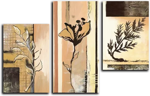 Модульная картина "Осенний монохром"