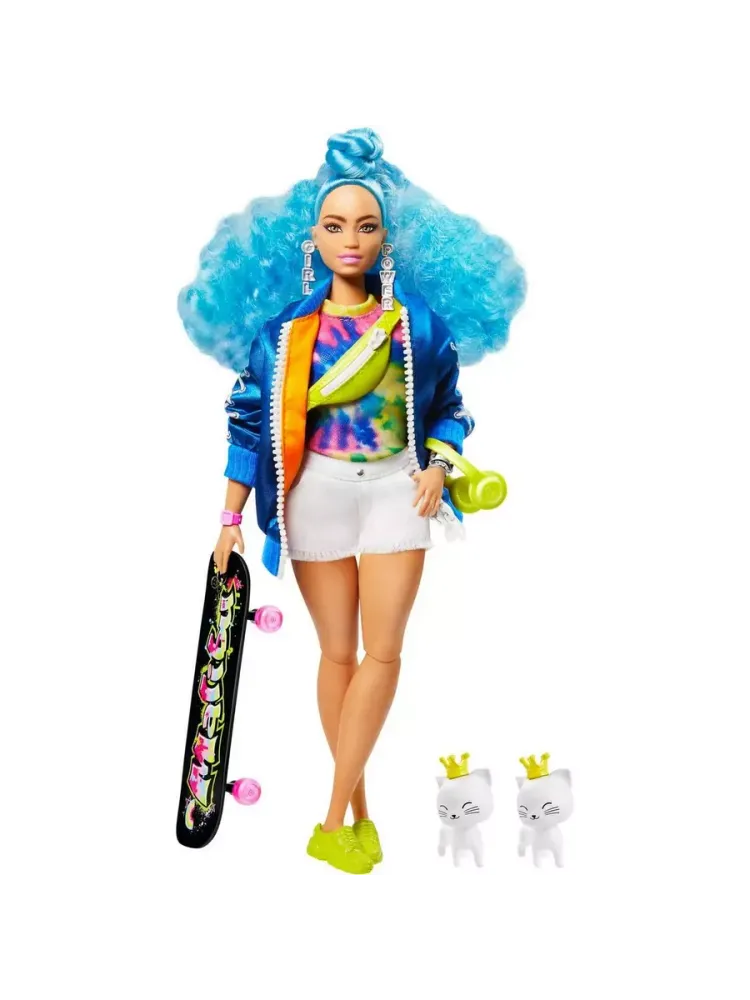 Кукла Барби Экстра с голубыми волосами GRN30