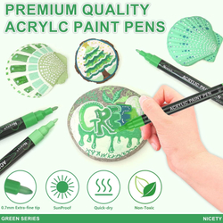 NICETY акриловые маркеры 0,7 мм, 30 шт, Green