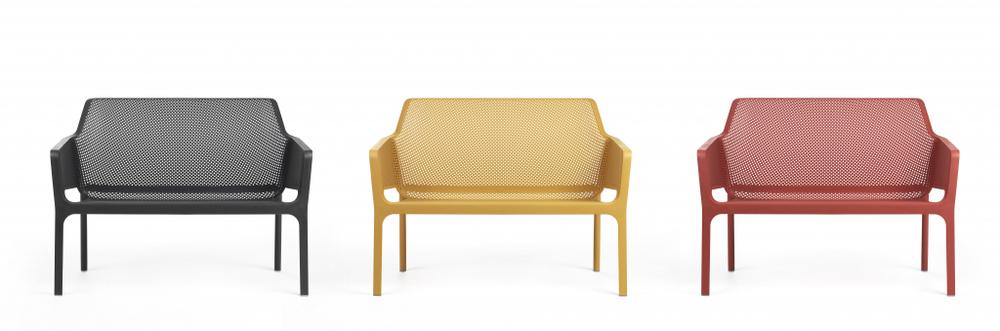 Диван пластиковый,  Net Bench, антрацит