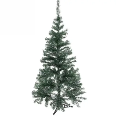 Ёлка «Серебряная дымка» 150 см, ПВХ зеленый с серебром (420 веток)