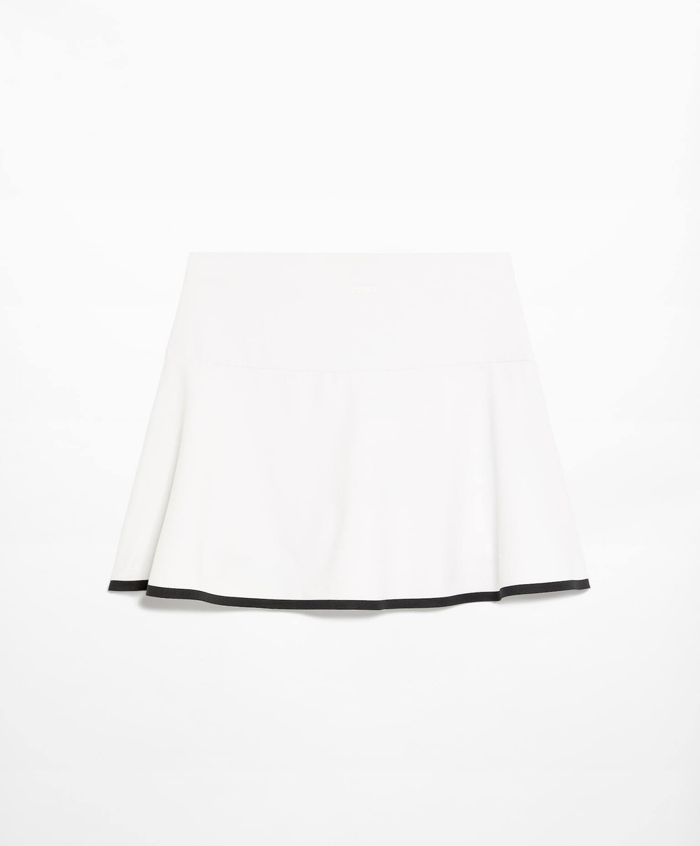 Oysho Юбка с кантом, белый