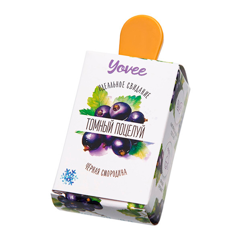 Охлаждающий бальзам для губ с ароматом черной смородины ToyFa Yovee Томный поцелуй 5мл