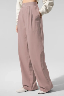 Alo yoga Брюки свободного кроя, серо-коричневый