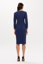 51693 Платье женское (синий меланж)